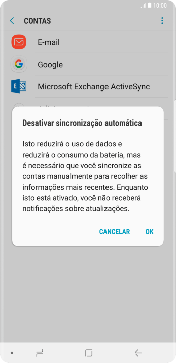 Pressione OK para desativar a função. Pressione OK para desativar a função.