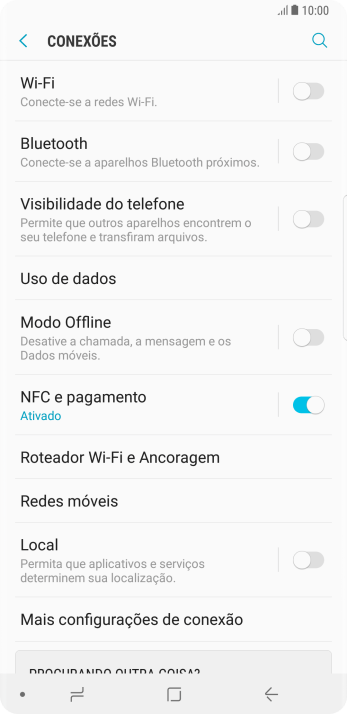 Pressione Redes móveis. Pressione Redes móveis.