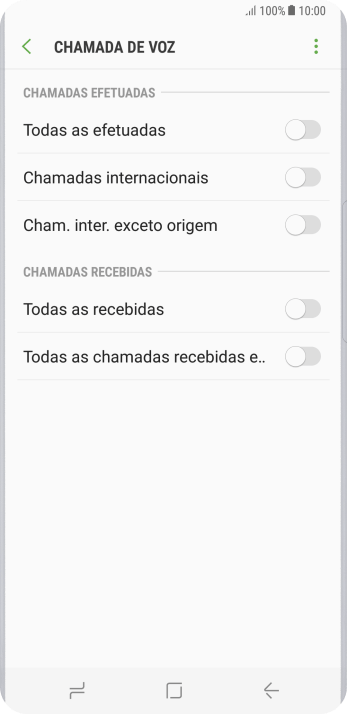 Pressione o indicador ao lado do tipo de bloqueio. Pressione o indicador ao lado do tipo de bloqueio.