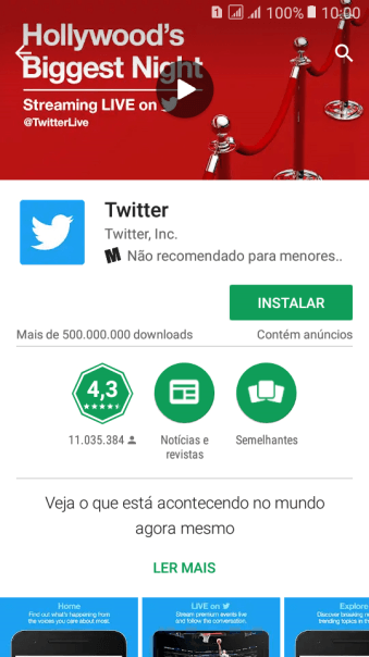 Pressione INSTALAR, e siga as indicações da tela para instalar o app. Pressione INSTALAR, e siga as indicações da tela para instalar o app.