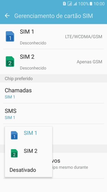 Pressione a configuração desejada. Pressione a configuração desejada.