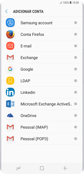 Pressione E-mail. Pressione E-mail.