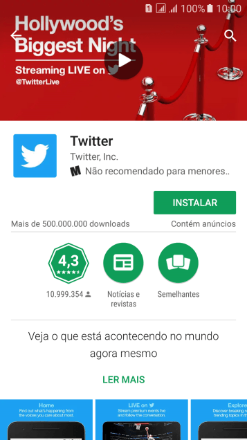 Pressione INSTALAR, e siga as indicações da tela para instalar o app. Pressione INSTALAR, e siga as indicações da tela para instalar o app.