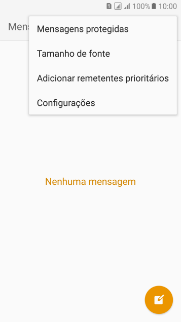 Pressione Configurações. Pressione Configurações.