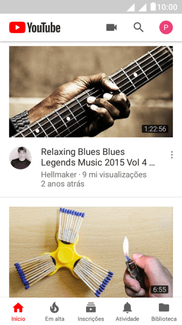 Pressione o ícone de fazer upload. Pressione o ícone de fazer upload.