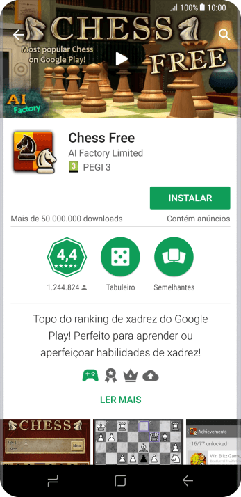 Pressione INSTALAR, e siga as indicações da tela para instalar o app. Pressione INSTALAR, e siga as indicações da tela para instalar o app.