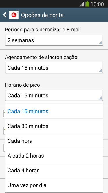 Pressione a configuração desejada. Pressione a configuração desejada.