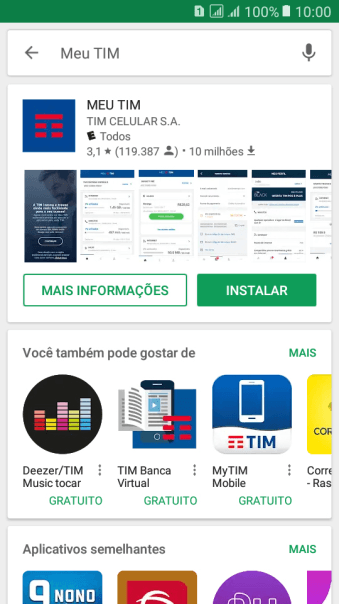 Pressione MEU TIM. Pressione MEU TIM.