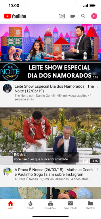 Pressione o ícone de fazer upload. Pressione o ícone de fazer upload.