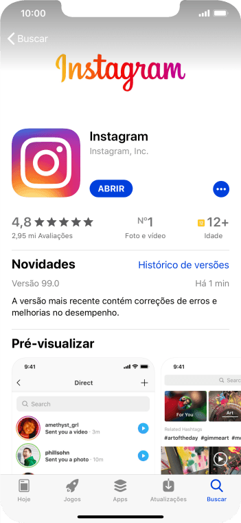Deslize para cima a partir da parte de baixo da tela para voltar para a tela inicial. Deslize para cima a partir da parte de baixo da tela para voltar para a tela inicial.