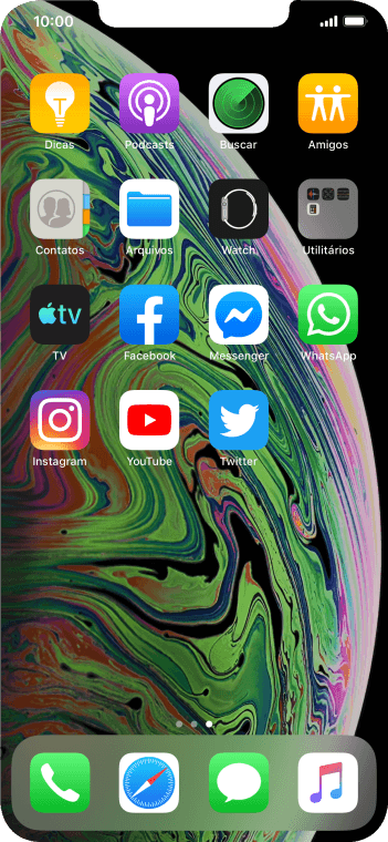 Pressione YouTube. Pressione YouTube.