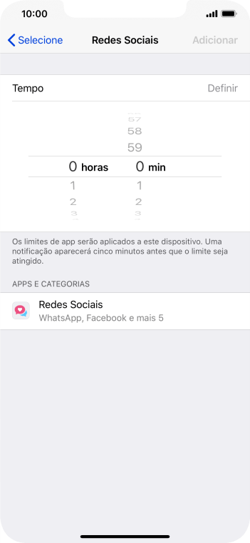 Como configurar o limite desejado para o uso da categoria escolhida. Como configurar o limite desejado para o uso da categoria escolhida.