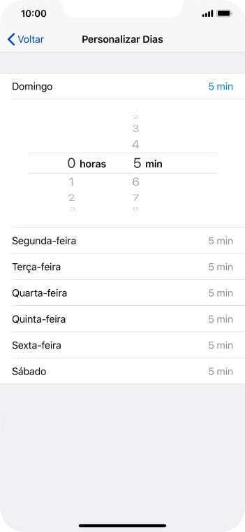 Escolha o período desejado. Escolha o período desejado.