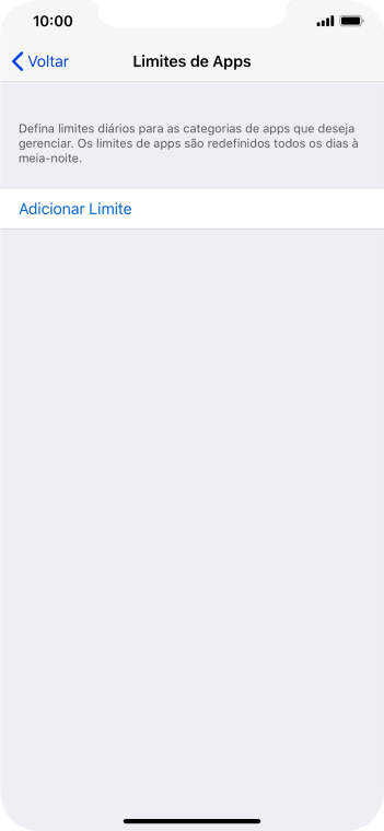 Pressione Adicionar Limite. Pressione Adicionar Limite.