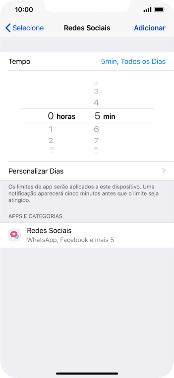 Pressione Personalizar Dias. Pressione Personalizar Dias.