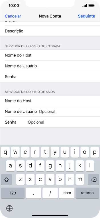 Pressione Nome de Usuário, e digite seu nome de usuário do servidor de saída de e-mail do seu mail- provedor. Pressione Nome de Usuário, e digite seu nome de usuário do servidor de saída de e-mail do seu mail- provedor.