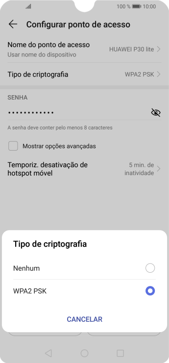 Pressione WPA2 PSK para proteger seu Roteador Wi-Fi com uma senha. Pressione WPA2 PSK para proteger seu Roteador Wi-Fi com uma senha.
