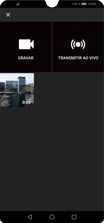 Pressione o vídeo desejado. Pressione o vídeo desejado.