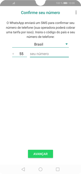 Pressione a lista suspensa. Pressione a lista suspensa.