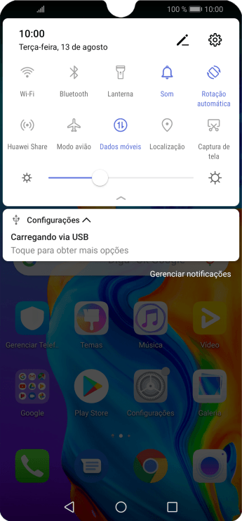 Pressione Dados móveis para ativar ou desativar a função. Pressione Dados móveis para ativar ou desativar a função.