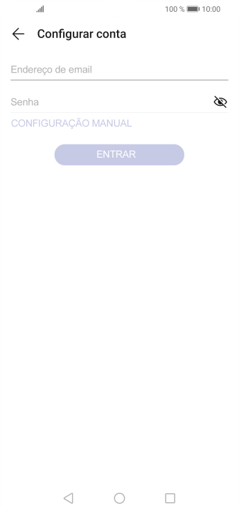 Pressione Endereço de e-mail, e digite o endereço de e-mail. Pressione Endereço de e-mail, e digite o endereço de e-mail.