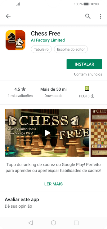 Pressione INSTALAR, e siga as indicações da tela para instalar o app. Pressione INSTALAR, e siga as indicações da tela para instalar o app.