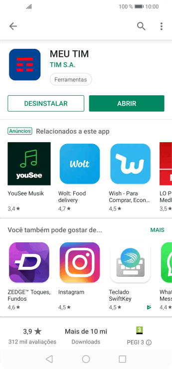 Pressione a tecla de início para finalizar e voltar à tela inicial. Pressione a tecla de início para finalizar e voltar à tela inicial.