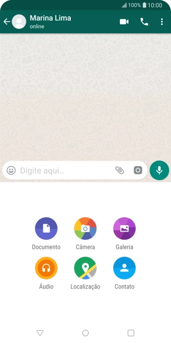 Pressione Galeria, e navegue até a pasta desejada. Pressione Galeria, e navegue até a pasta desejada.