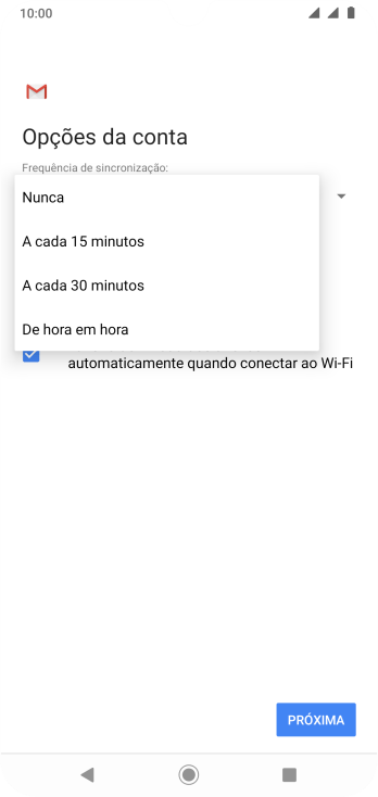 Pressione a configuração desejada. Pressione a configuração desejada.