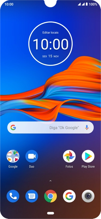 Use dois dedos para deslizar para baixo a partir do topo da tela. Use dois dedos para deslizar para baixo a partir do topo da tela.