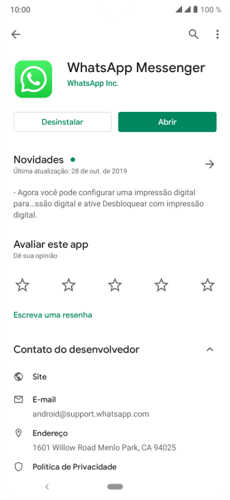 Pressione a tecla de início para finalizar e voltar à tela inicial. Pressione a tecla de início para finalizar e voltar à tela inicial.