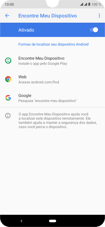 Pressione o indicador para ativar a função. Pressione o indicador para ativar a função.