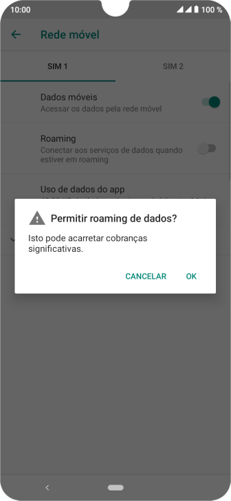 Se você quiser ativar a função, deve pressionar OK. Se você quiser ativar a função, deve pressionar OK.