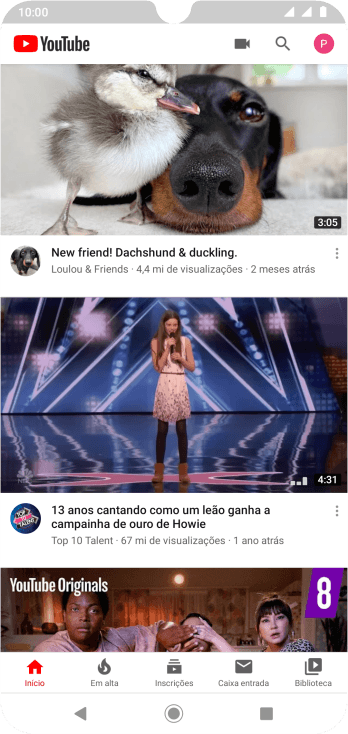 Pressione o ícone de fazer upload. Pressione o ícone de fazer upload.