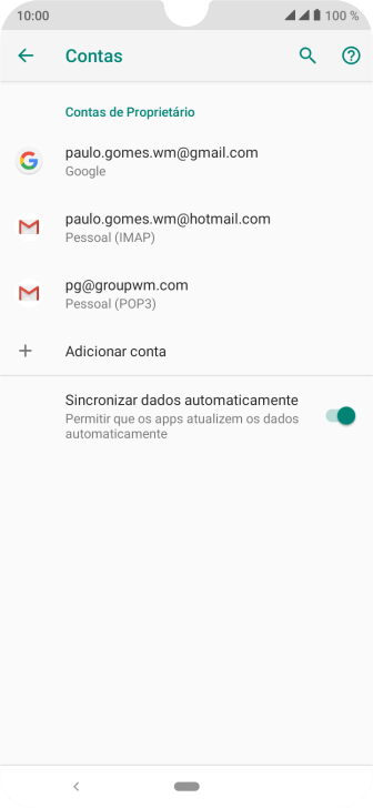 Pressione o indicador ao lado de Pressione o indicador ao lado de