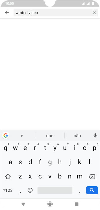 Digite a palavra de busca desejada, e pressione o ícone de busca. Digite a palavra de busca desejada, e pressione o ícone de busca.