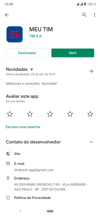 Pressione a tecla de início para finalizar e voltar à tela inicial. Pressione a tecla de início para finalizar e voltar à tela inicial.