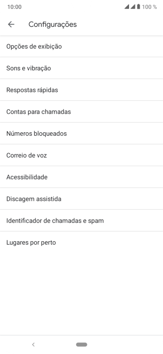 Pressione Contas para chamadas. Pressione Contas para chamadas.