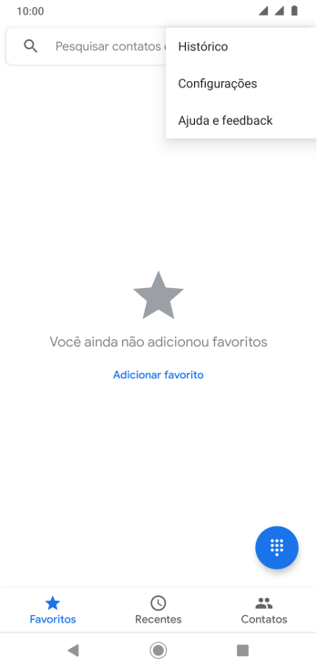 Pressione Configurações. Pressione Configurações.