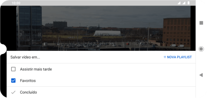 Pressione a lista de reprodução desejada. Pressione a lista de reprodução desejada.