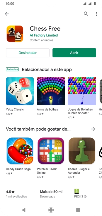 Pressione a tecla de início para finalizar e voltar à tela inicial. Pressione a tecla de início para finalizar e voltar à tela inicial.