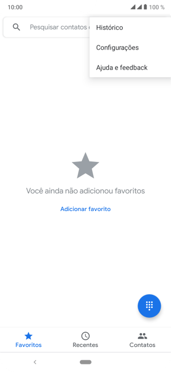 Pressione Configurações. Pressione Configurações.