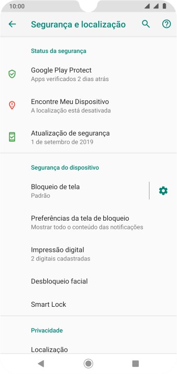 Pressione Bloqueio de tela, e insira o código de bloqueio extra que você criou anteriormente. Pressione Bloqueio de tela, e insira o código de bloqueio extra que você criou anteriormente.