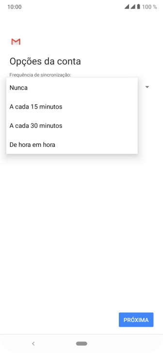 Pressione a configuração desejada. Pressione a configuração desejada.