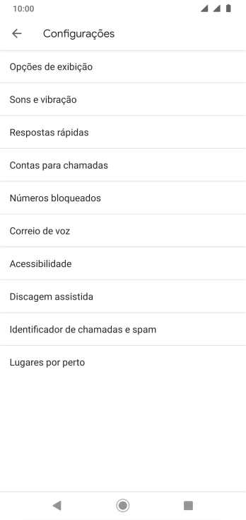 Pressione Contas para chamadas. Pressione Contas para chamadas.