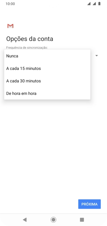Pressione a configuração desejada. Pressione a configuração desejada.