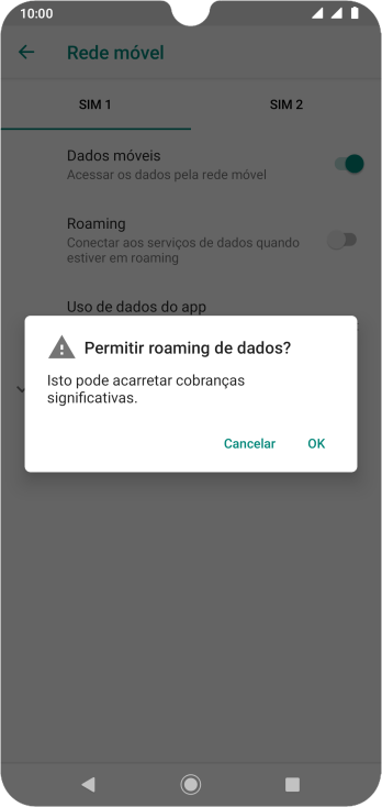 Se você quiser ativar a função, deve pressionar OK. Se você quiser ativar a função, deve pressionar OK.
