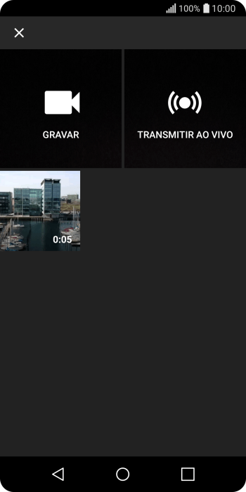 Pressione o vídeo desejado. Pressione o vídeo desejado.