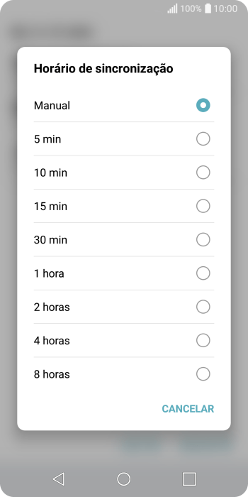 Pressione a configuração desejada. Pressione a configuração desejada.