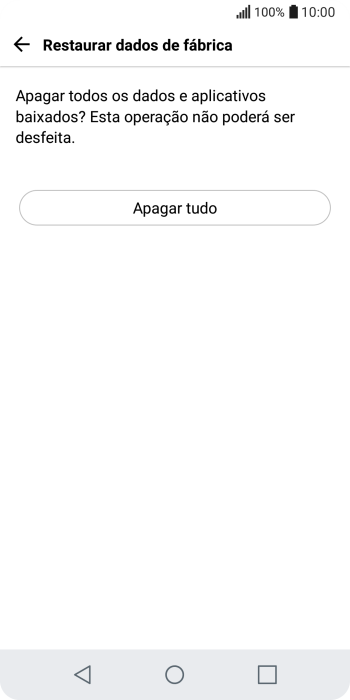 Pressione Apagar tudo. Pressione Apagar tudo.